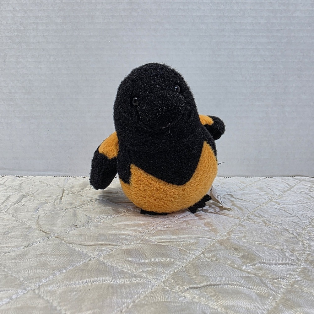 Webkinz Lil'Kinz Oriole Bird‎ Orange Black Plush Stuffed Toy 5" No Code